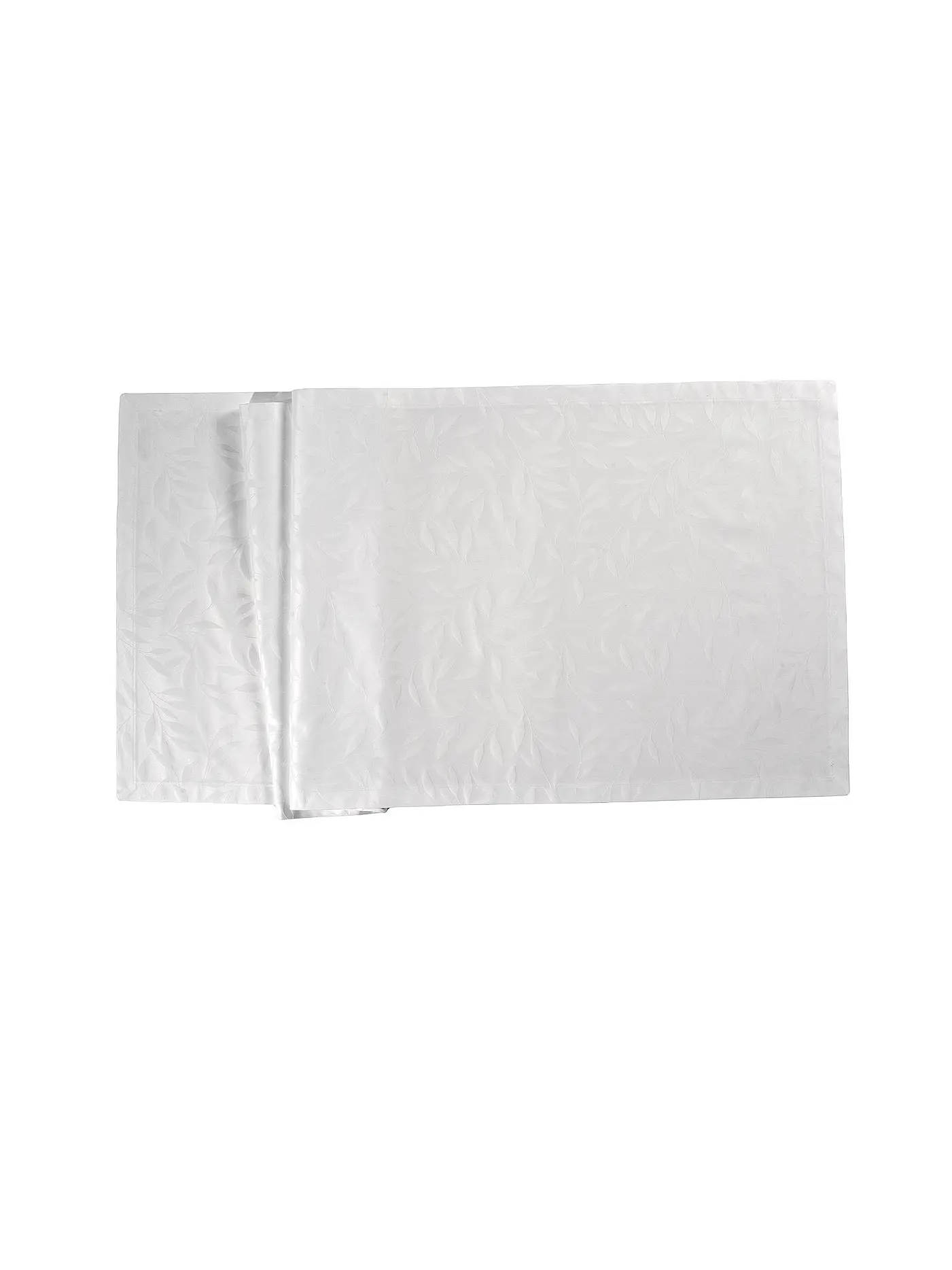 SANDER | Tischläufer COMO DAMAST 50x140cm Weiss | 